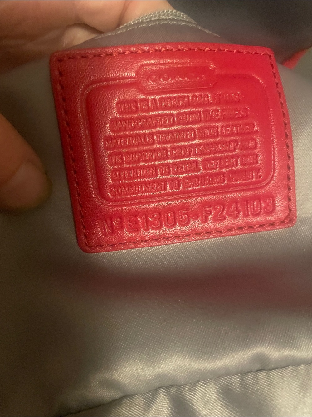 Coach Red Leather & Leopard-Print Crossbody - Picture 11 of 17